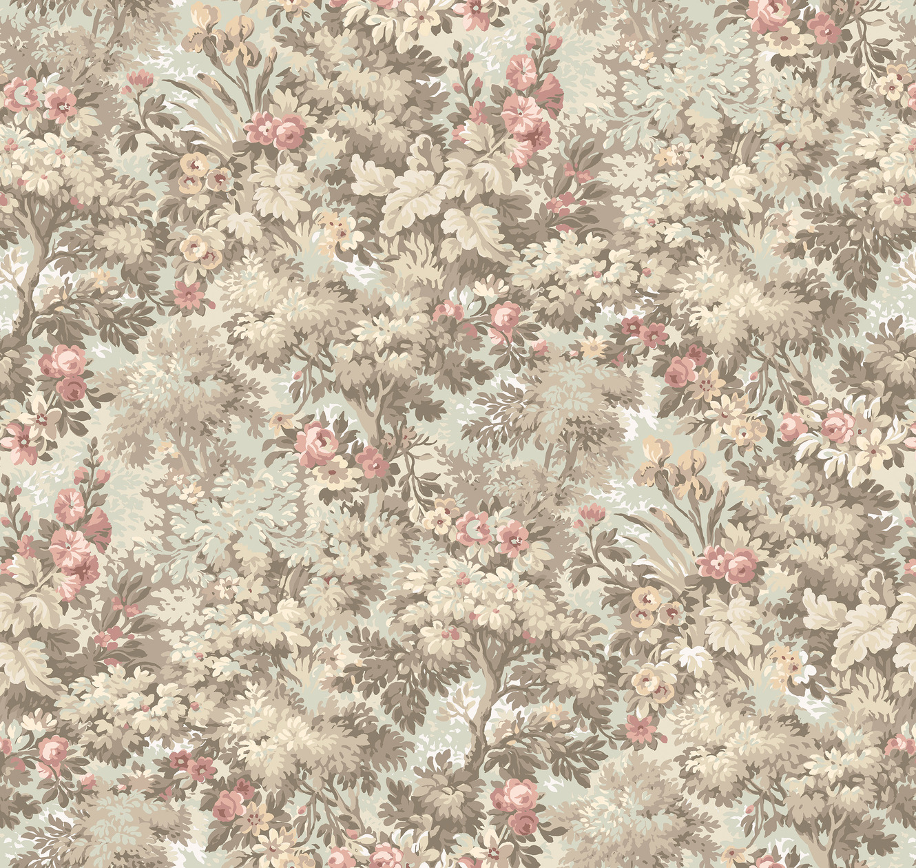 Панно Loymina Панорама Английский сад: панорамный паттерн PNR4 002 3×1 Панно Loymina Панорама Английский сад: панорамный паттерн PNR4 002 3×1